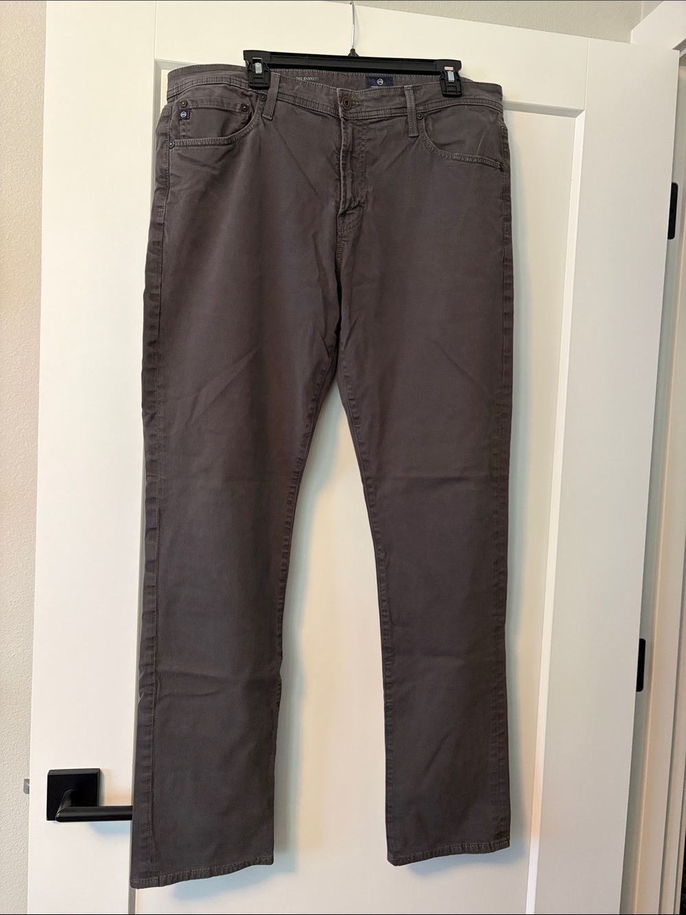 Ag Adriano Goldschmied Men's Straight Jeans in Charcoal